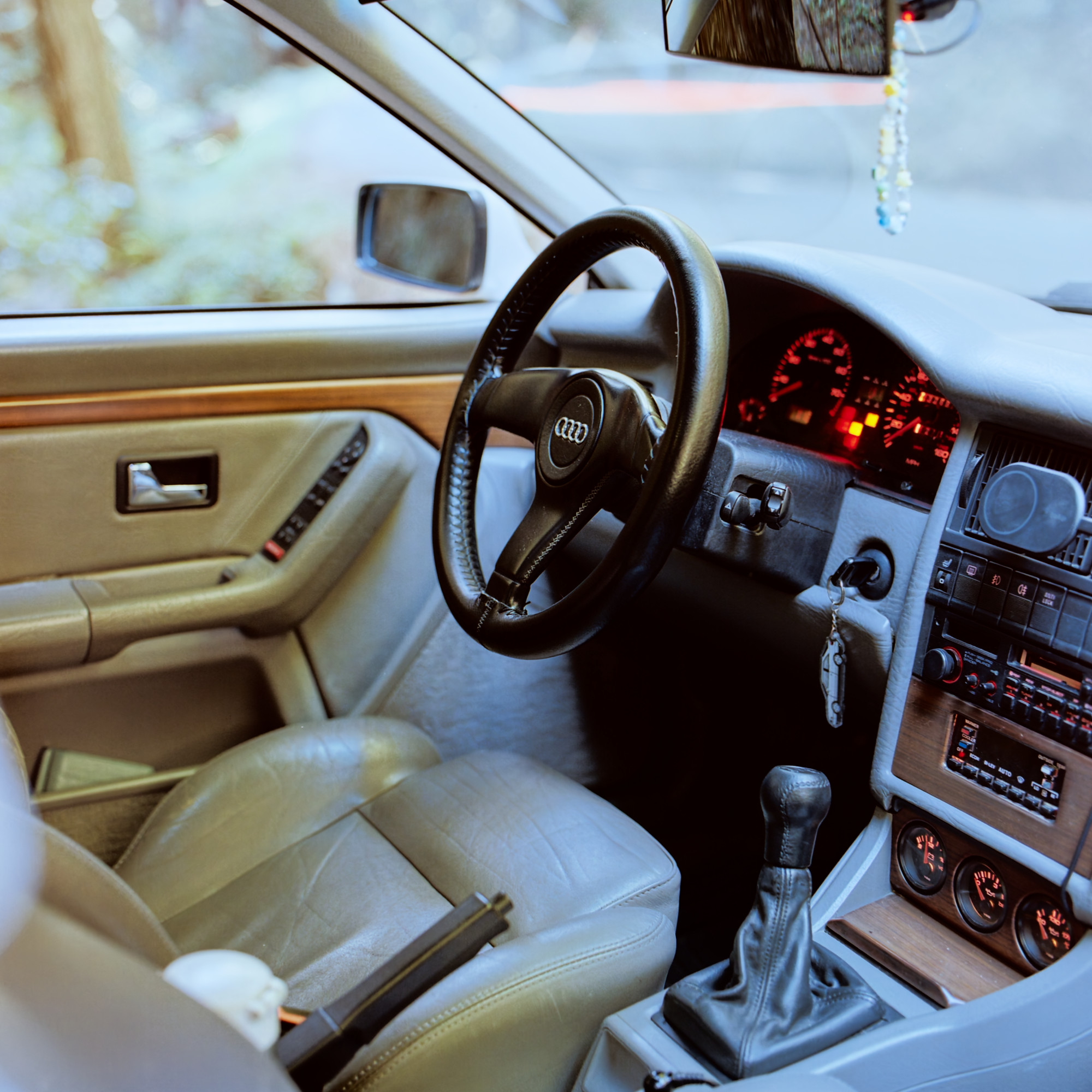 Audi Coupe Quattro in the forest